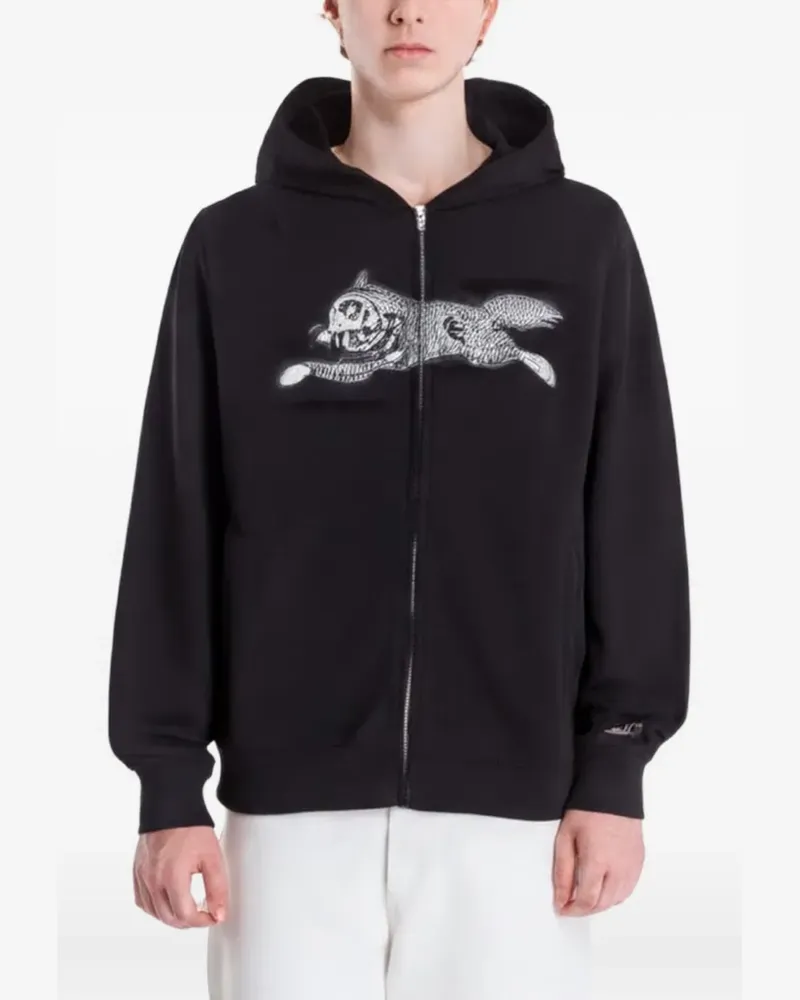 Billionaire Boys Club Running Dog Hoodie mit Strass - Schwarz Schwarz