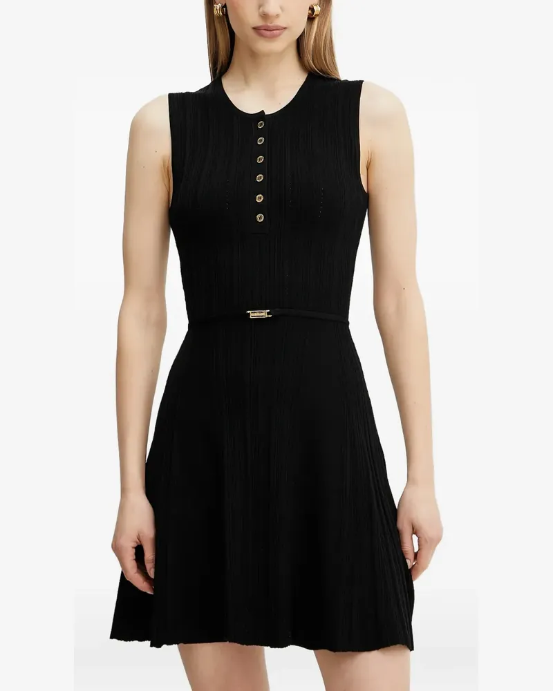 MARCIANO Los Angeles button-detail sleveeless midi dress - Schwarz Schwarz