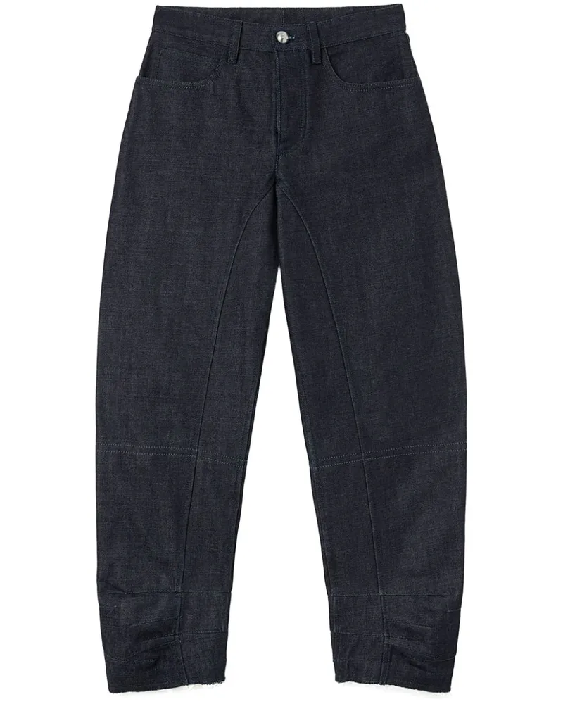 Jil Sander Schmal zulaufende Cropped-Jeans - Schwarz Schwarz