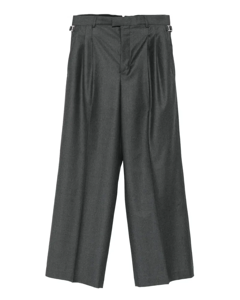 AMI Paris Plissierte Hose - Grau Grau