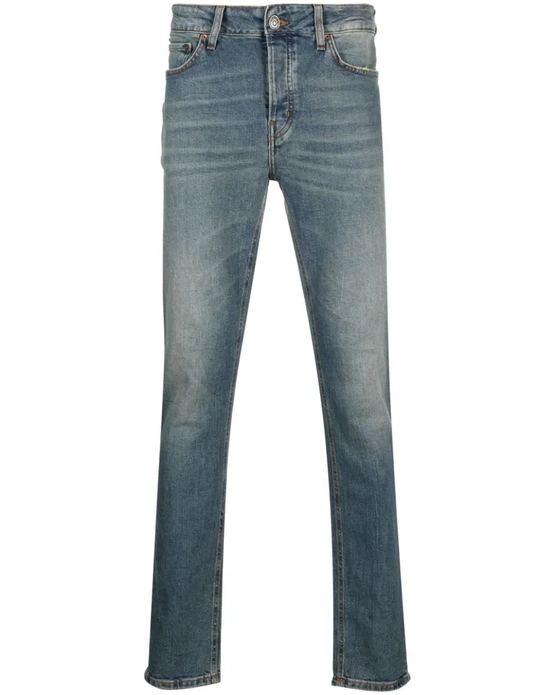 Haikure Jeans mit Stone-Wash-Effekt Blau