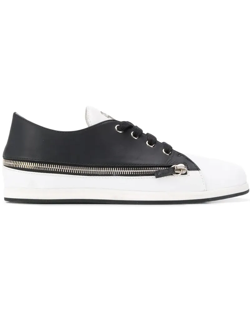 Giuseppe Zanotti Zweifarbige Sneakers - Schwarz Schwarz