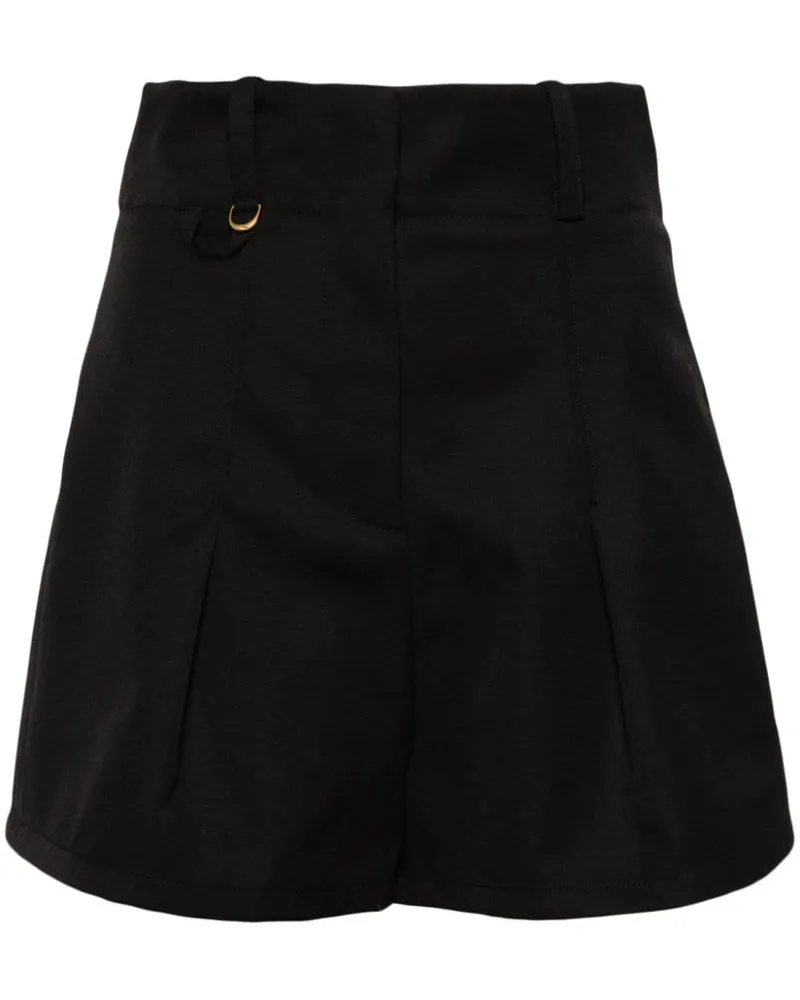 Jacquemus Le Short Bari Bundfaltenshorts - Schwarz Schwarz