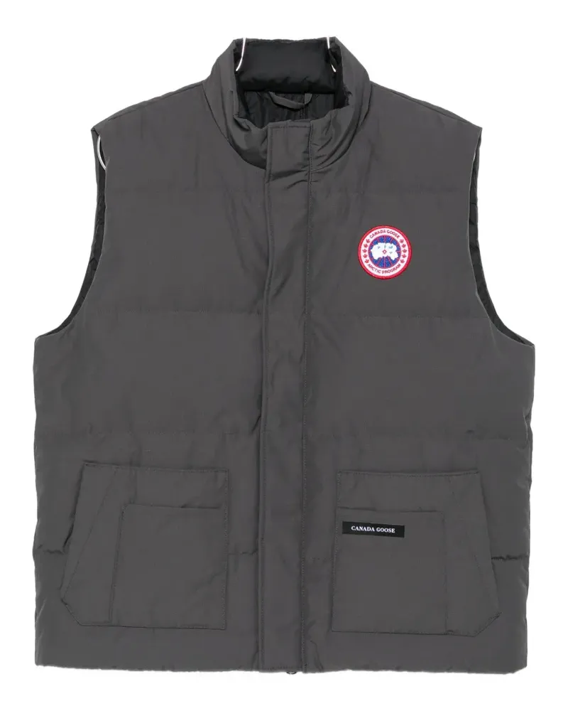 Canada Goose quilted logo-patch gilet - Grau Grau