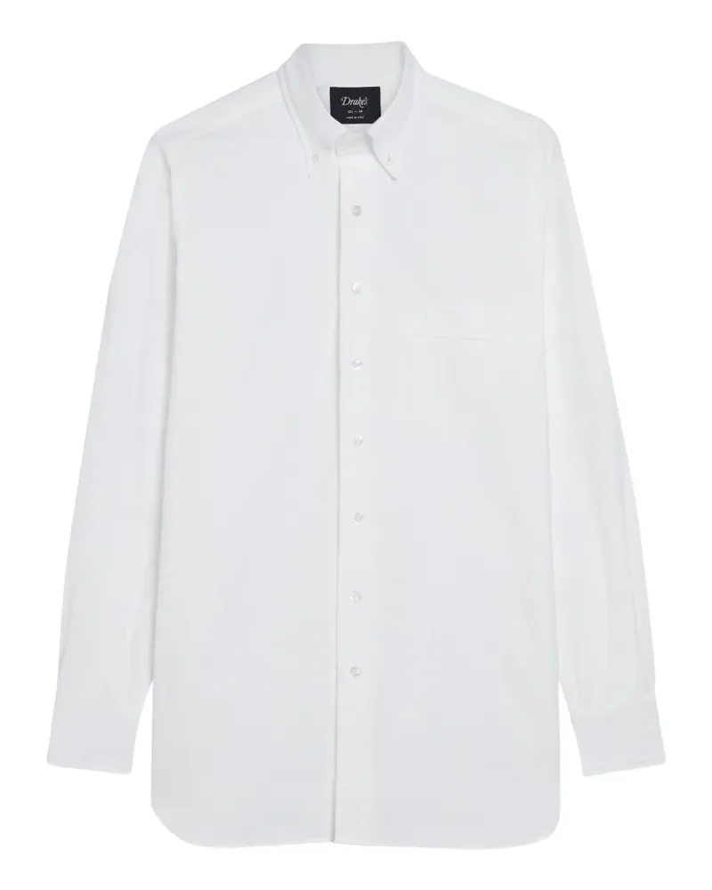 Drake's button-down shirt - Weiß Weiß