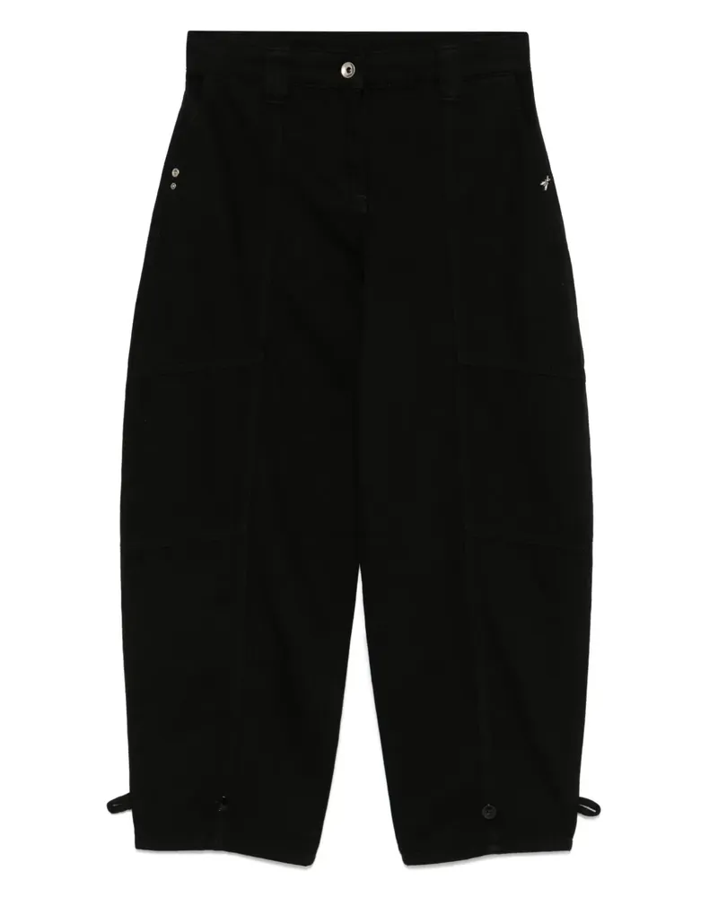 Patrizia Pepe Klassische Tapered-Jeans - Schwarz Schwarz