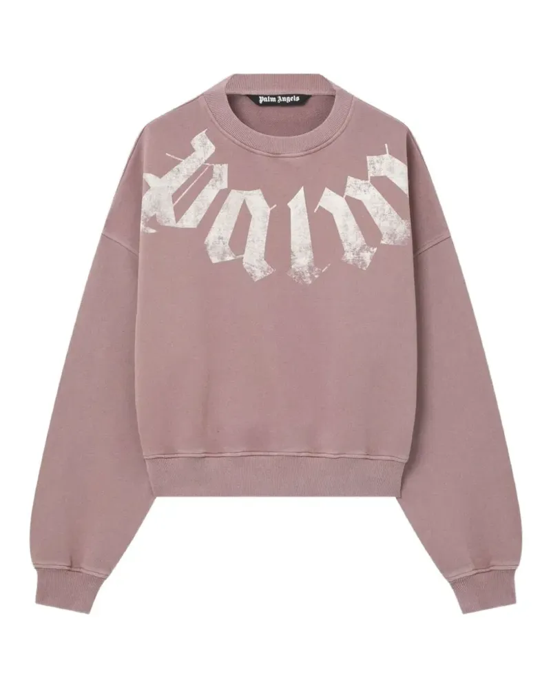 Palm Angels Sweatshirt mit Logo-Print - Rosa Rosa