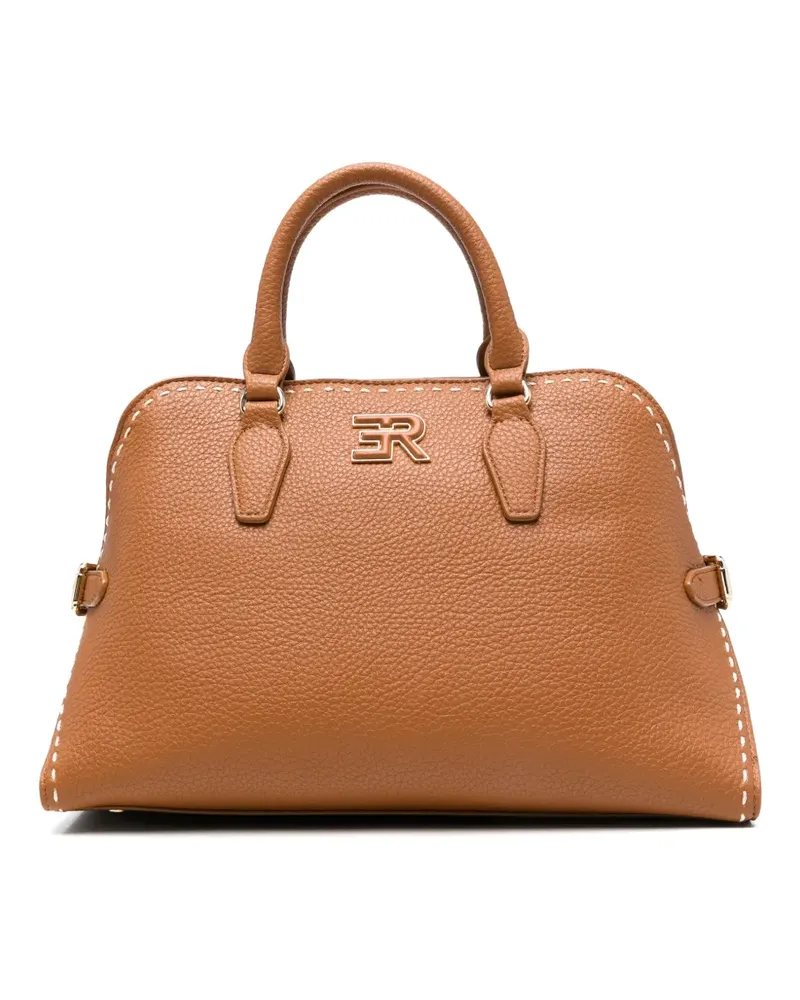 Ermanno Scervino small Amy leather tote bag - Braun Braun