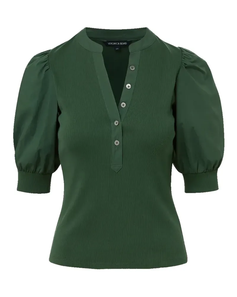 Veronica Beard Coralee puff-sleeve top - Grün Grün