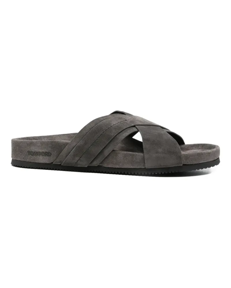 Tom Ford crisscross strap sandals - Grau Grau