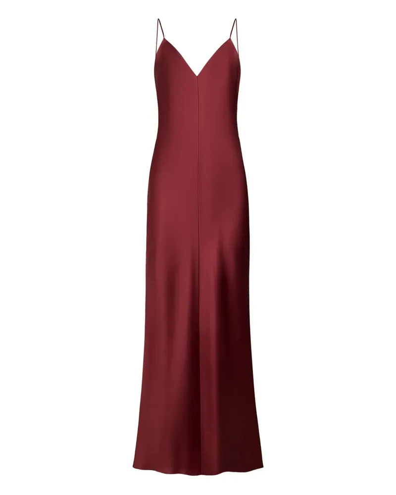 12 STOREEZ spaghetti-strap silk dress - Rot Rot