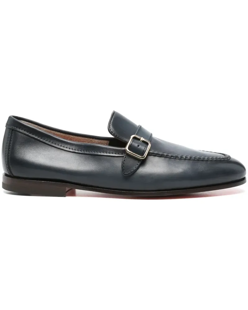 Santoni Loafer mit Schnalle - Blau Blau