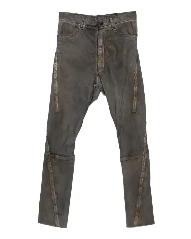 Isaac Sellam washed-effect panelled trousers - Grau Grau
