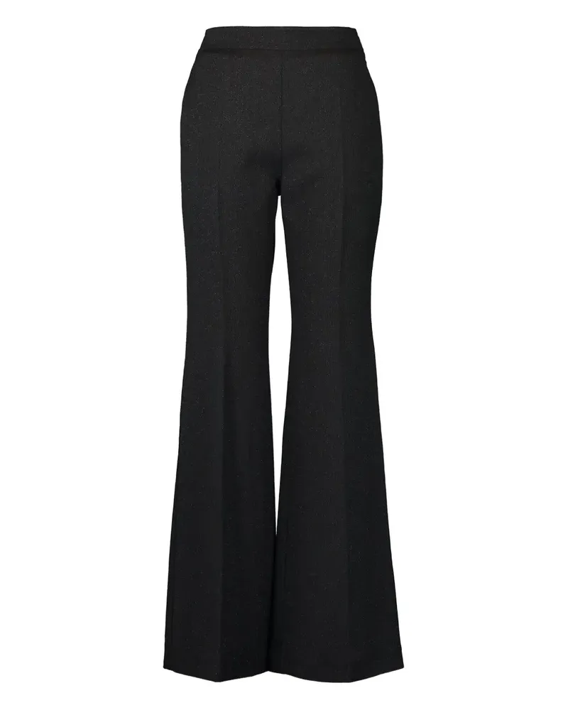 Giambattista Valli Ausgestellte High-Waist-Hose - Schwarz Schwarz
