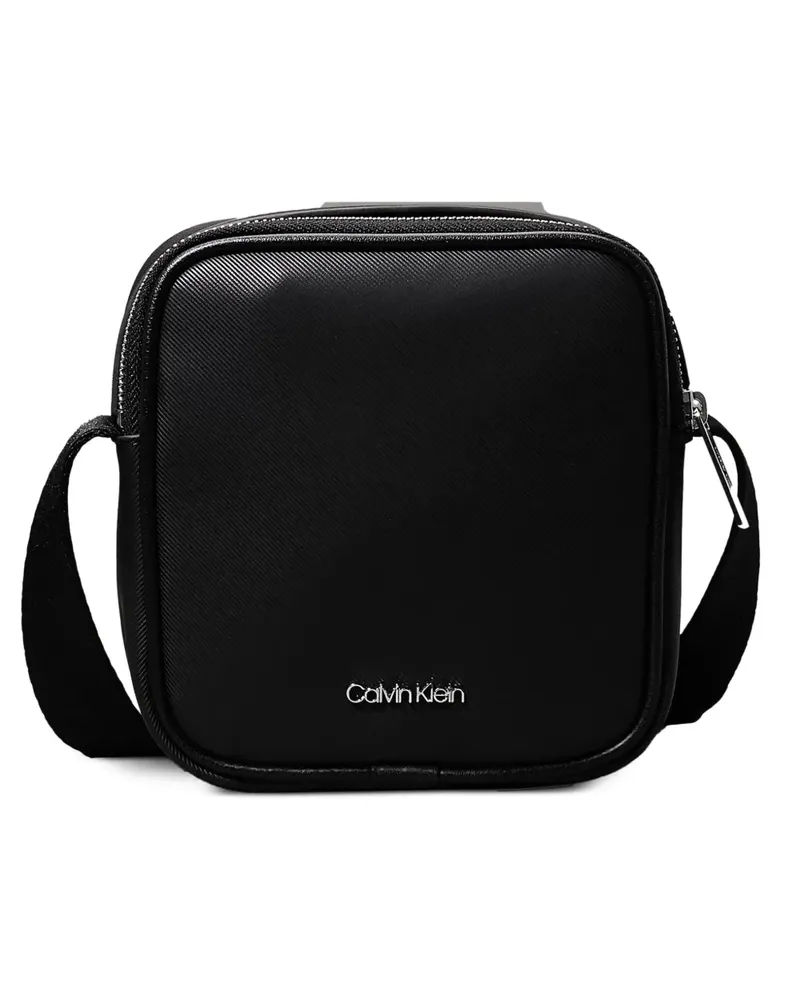 Calvin Klein logo-plaque shoulder bag - Schwarz Schwarz