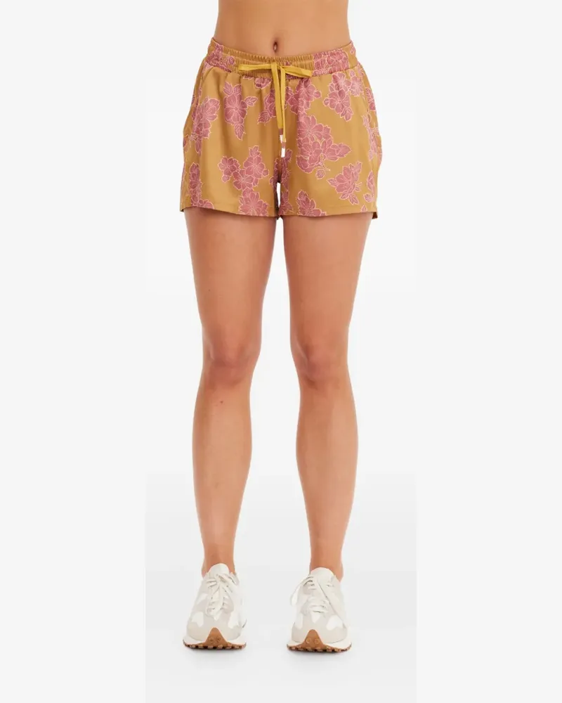 The Upside Fantasie Lucky Shorts mit Blumen-Print - Gelb Gelb