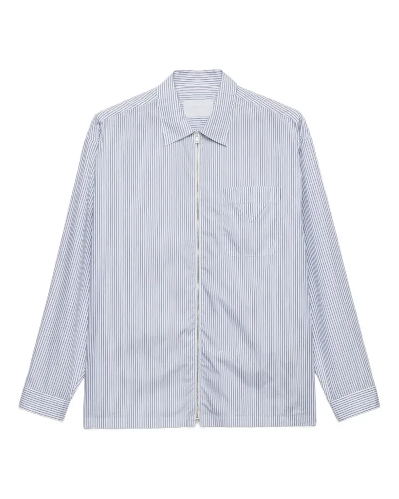 Prada cotton zipper shirt - Weiß Weiß