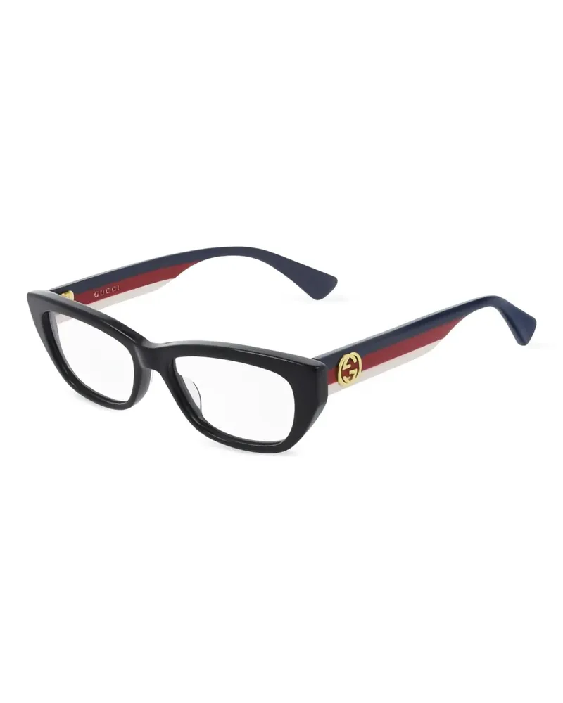 Gucci Gestell mit Logo-Schild - Schwarz Schwarz