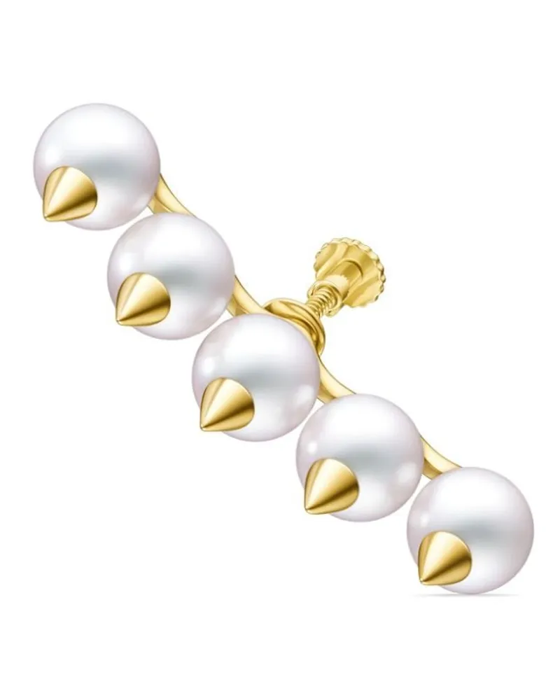 TASAKI 18kt Danger Gelbgoldohrring mit Perlen Gold