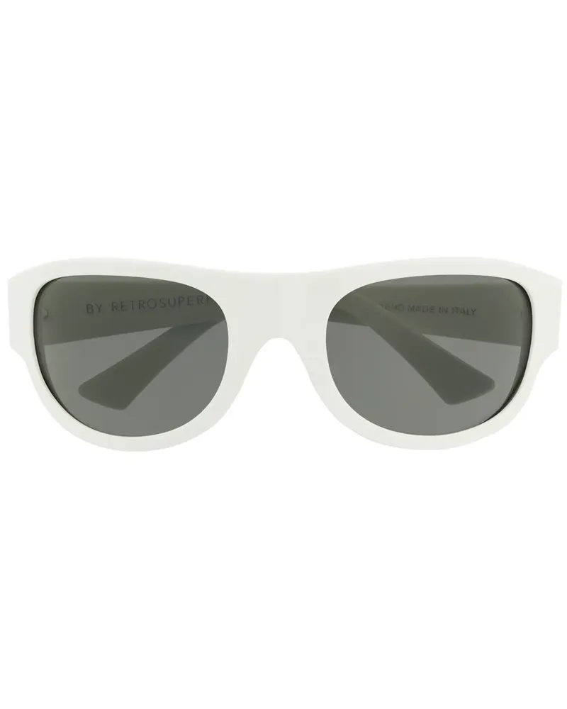 RETROSUPERFUTURE Sonnenbrille im Oversized-Look - Weiß Weiß