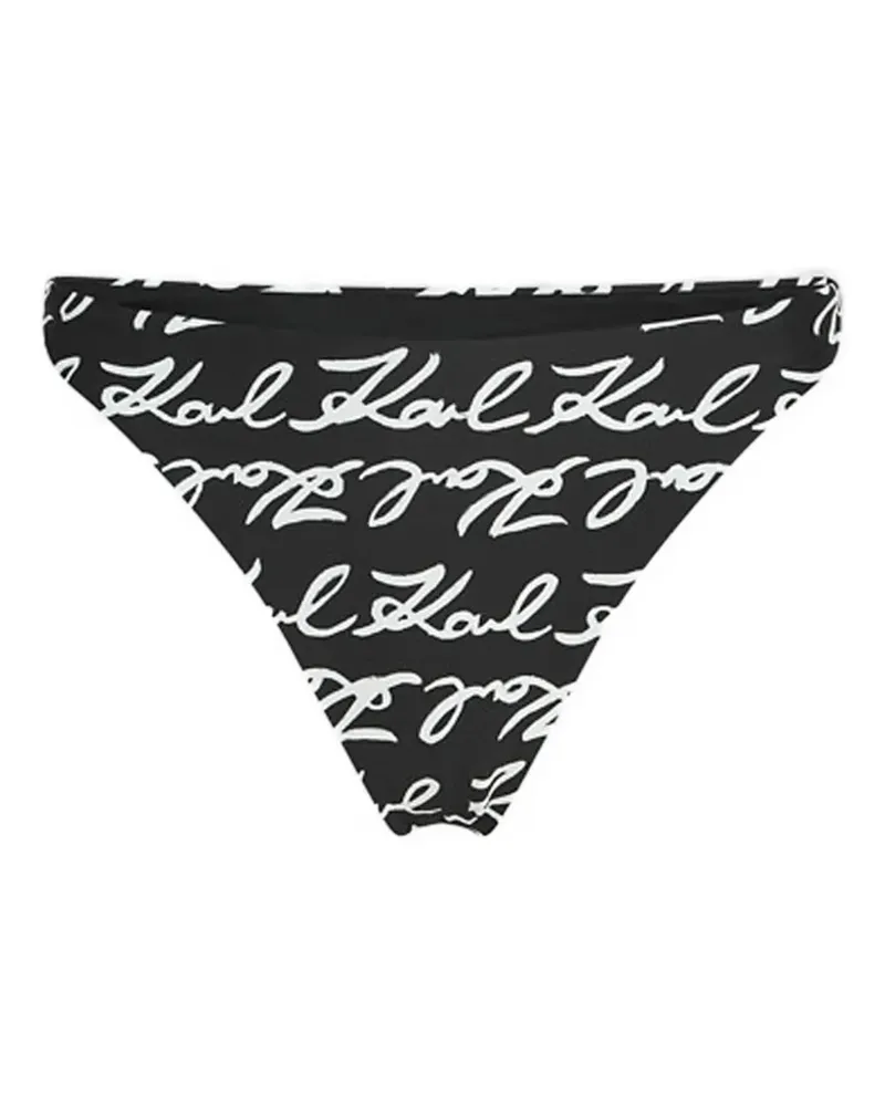 Karl Lagerfeld signature bikini bottoms - Schwarz Schwarz