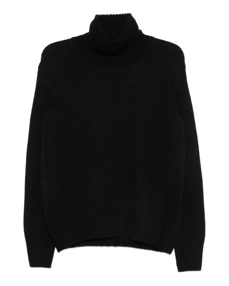 The Row Gerippter Rollkragenpullover - Schwarz Schwarz