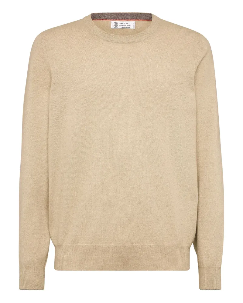 Brunello Cucinelli Pullover mit Rundhalsausschnitt - Nude Nude