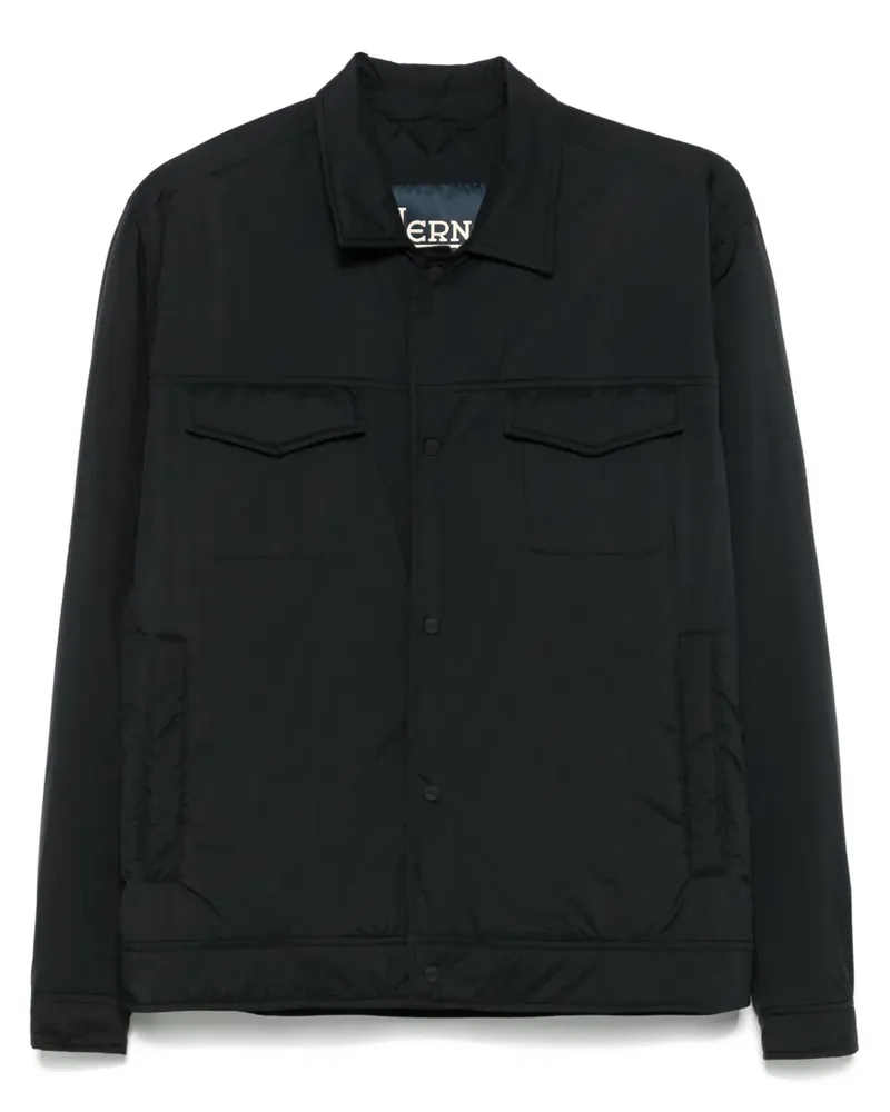 Herno Gefütterte Hemdjacke - Schwarz Schwarz