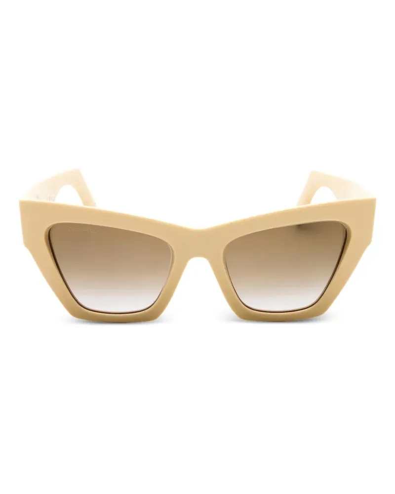 Etro Cat-Eye-Sonnenbrille mit Pegasus - Nude Nude