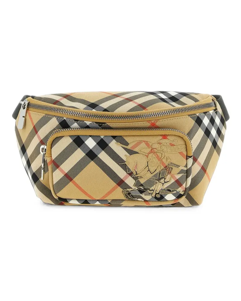 Burberry small Check belt bag - Nude Nude