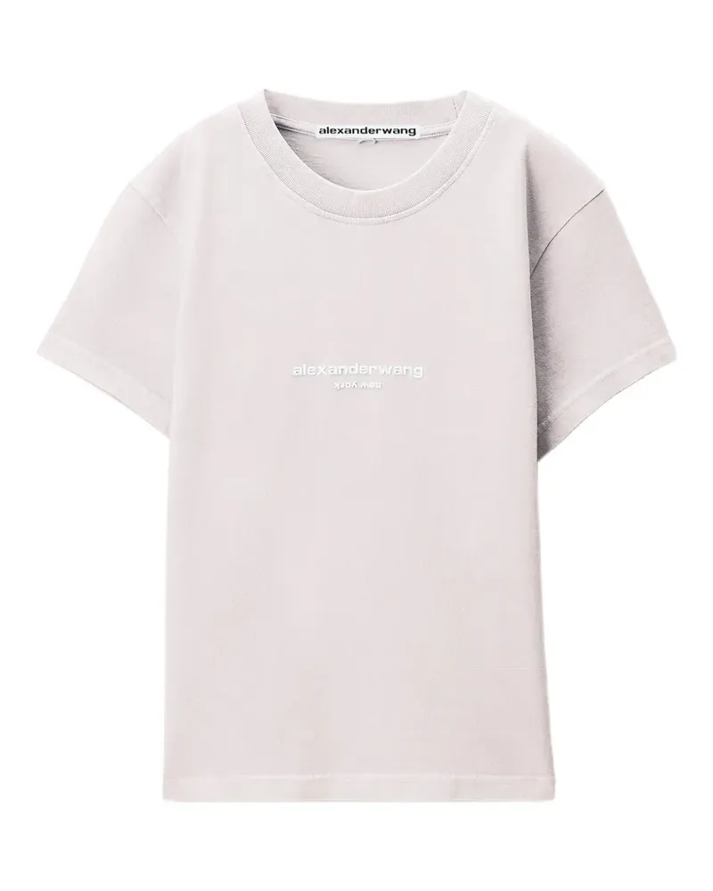 Alexander Wang T-Shirt mit Logo-Print - Rosa Rosa