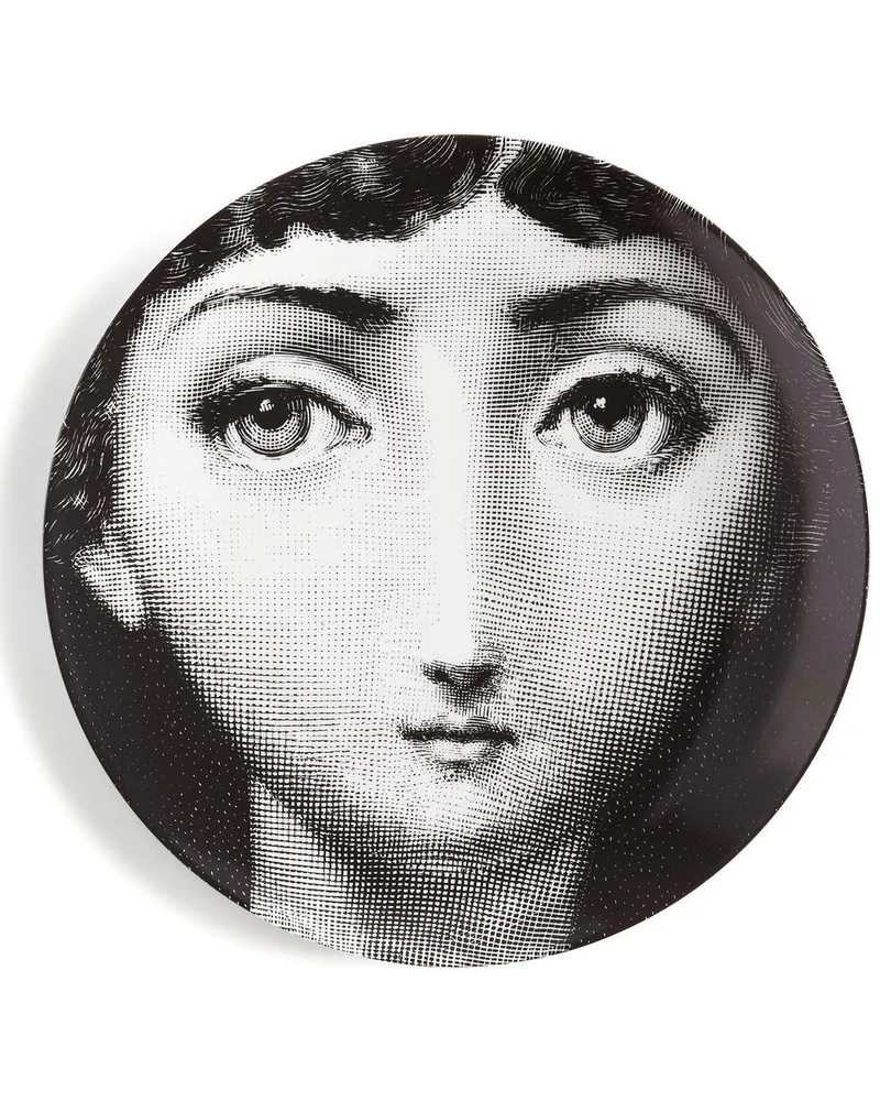 Fornasetti Tema e Variazioni n.97 Wandteller - Weiß Weiß