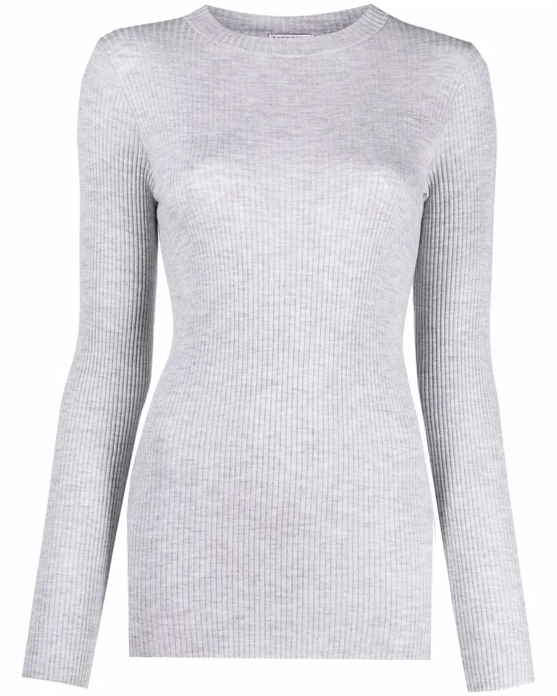 Brunello Cucinelli Pullover aus geripptem Strick - Grau Grau