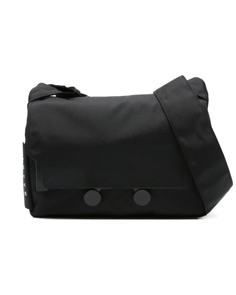 Marni Kuriertasche mit Klappe - Schwarz Schwarz