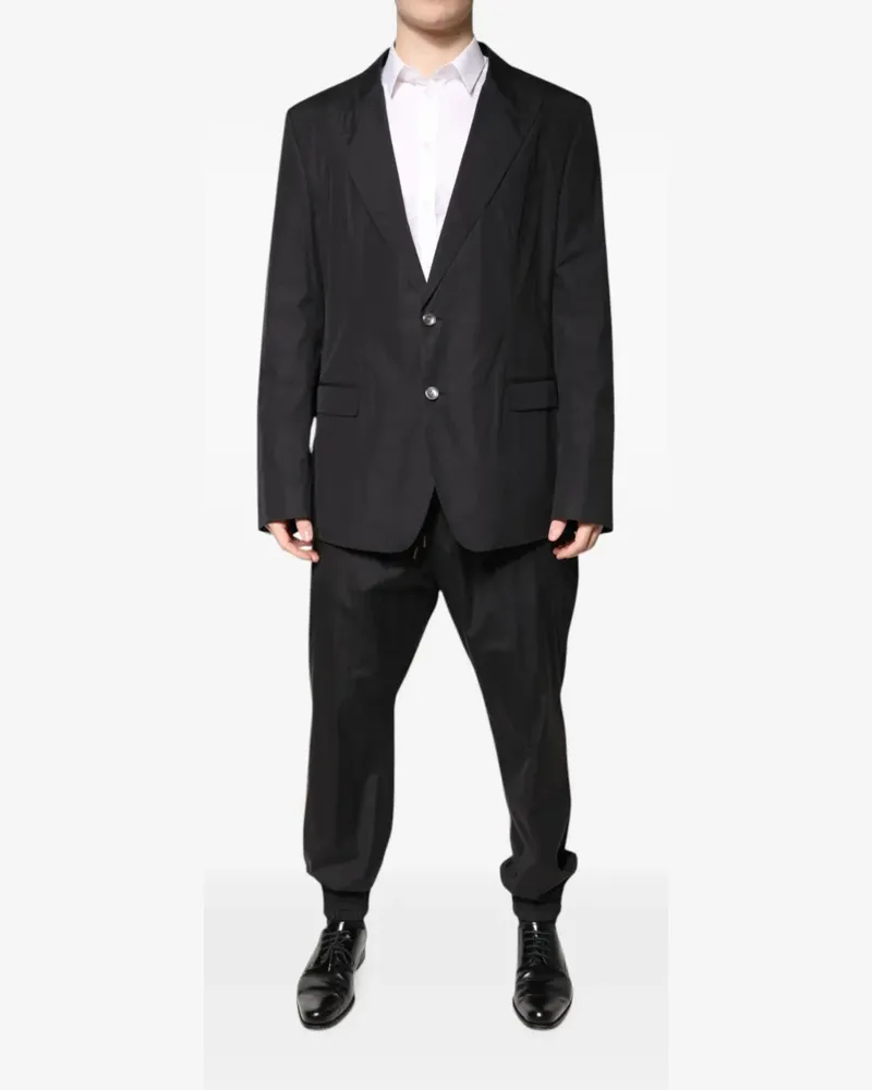 Dolce & Gabbana single-breasted cotton suit - Schwarz Schwarz