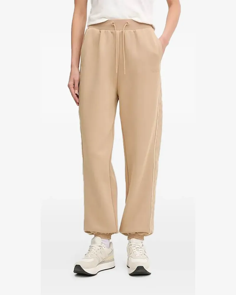 Guess logo-embroidery track pants - Nude Nude