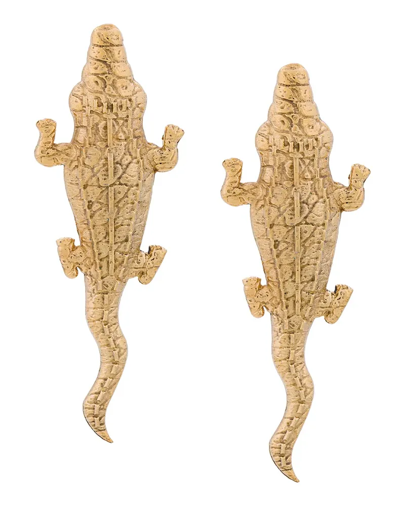 Natia X Lako Crocodile' Ohrstecker - Metallic Metallic