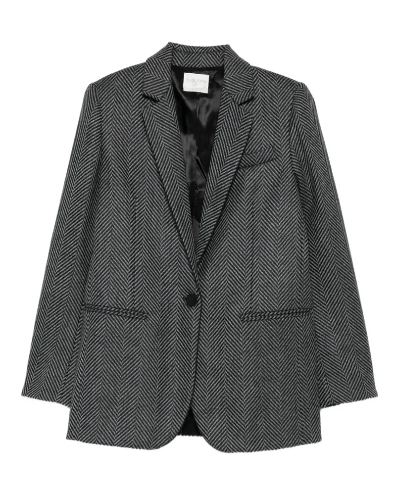 forte_forte silk-blend blazer - Schwarz Schwarz