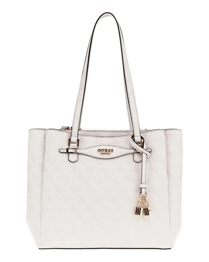 Guess Katya Tote Bag mit Logo - Weiß Weiß