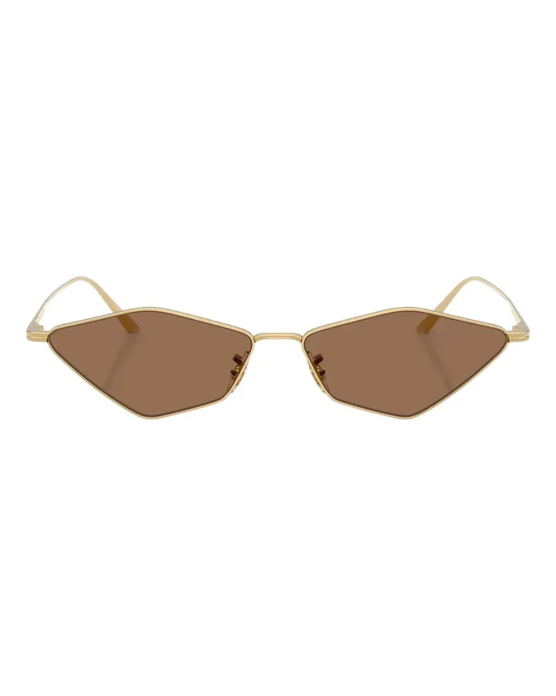 Oliver Peoples 2001C Sonnenbrille mit geometrischem Gestell - Gold Gold