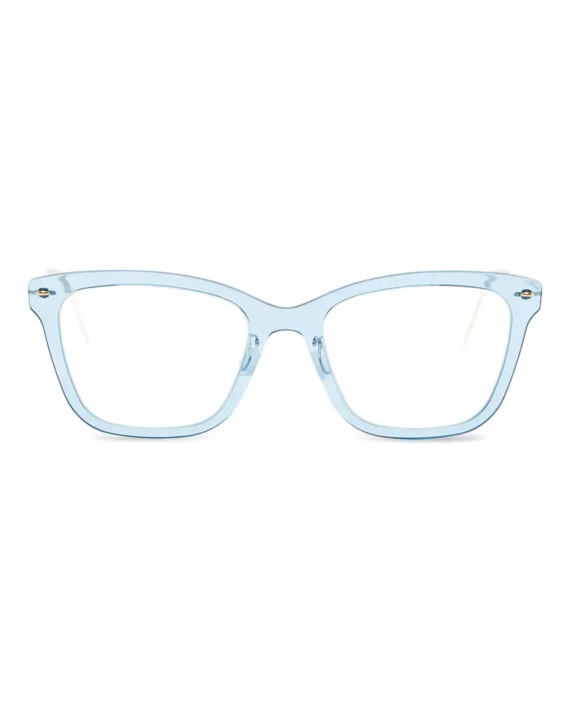 Lindberg Brille mit eckigem Gestell - Blau Blau
