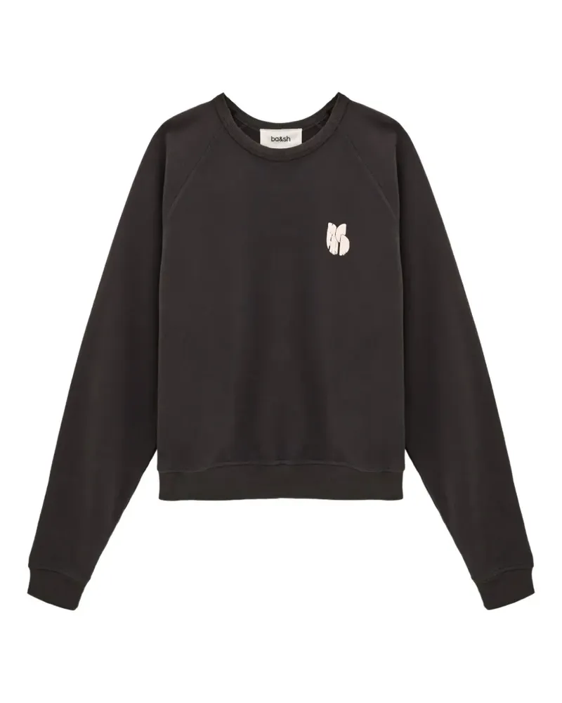 ba&sh Hemd mit Logo-Print - Grau Grau