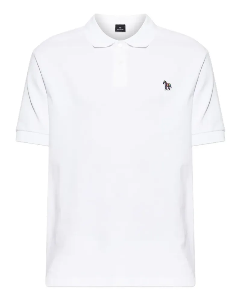 Paul Smith Poloshirt mit Zebra-Patch - Weiß Weiß