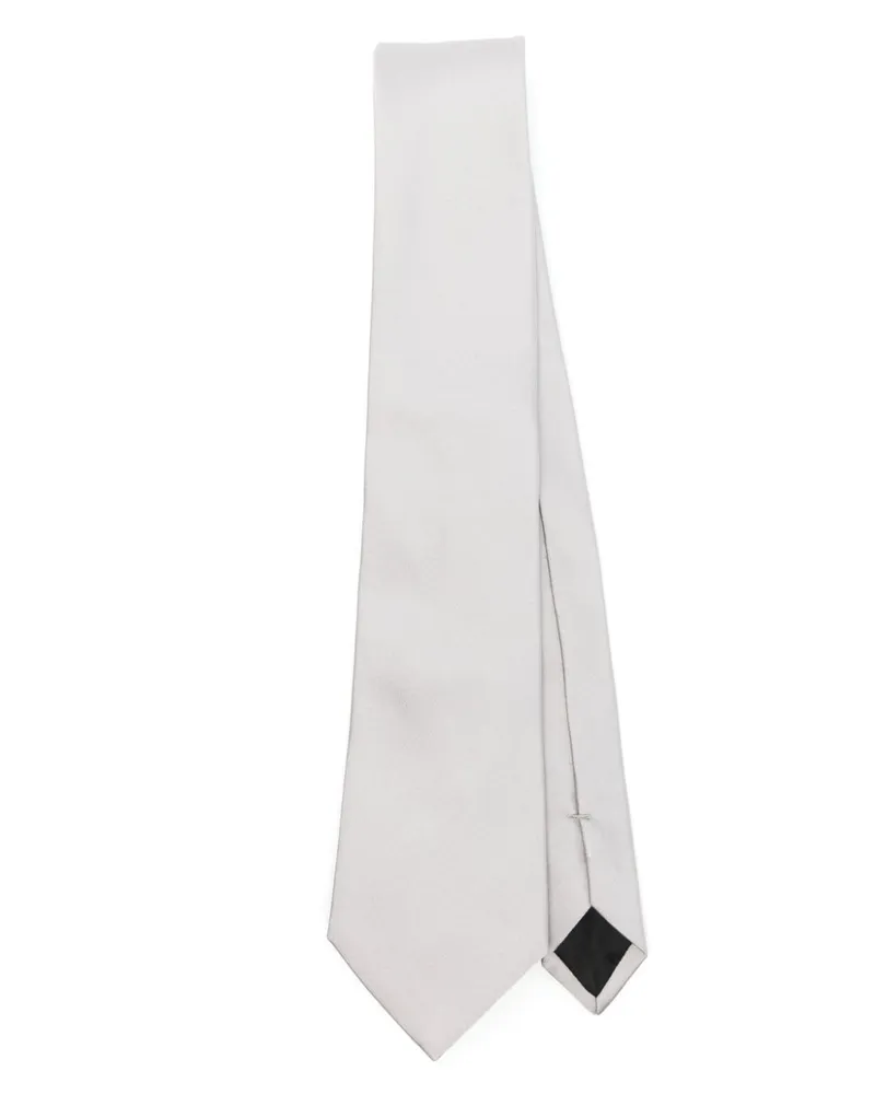 Lanvin Krawatte aus Seide - Grau Grau
