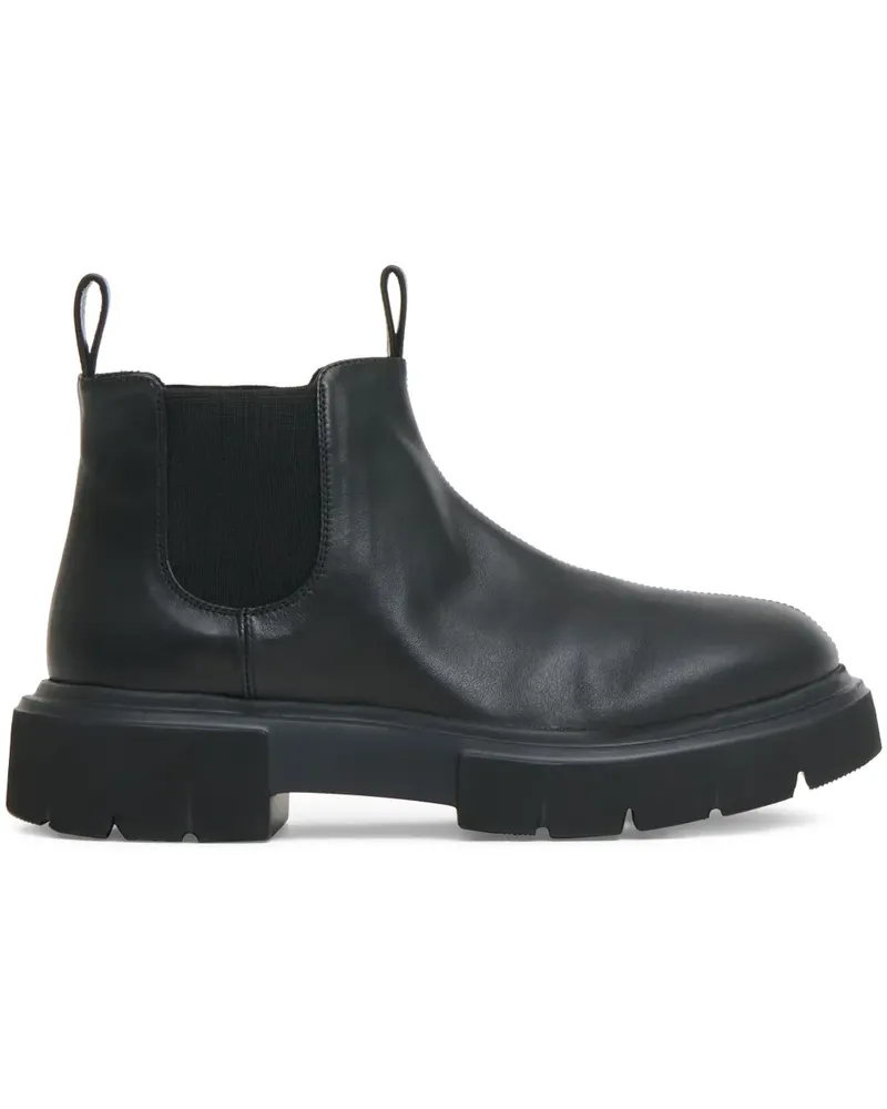 Mansur Gavriel Geraffte Penny-Loafer - Schwarz Schwarz