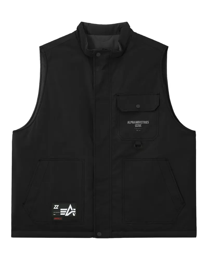 Izzue quilted gilet - Schwarz Schwarz