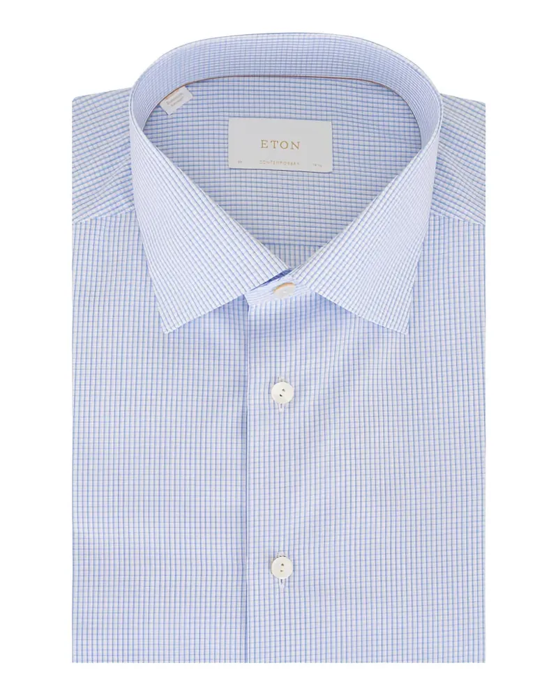 Eton check-pattern shirt - Blau Blau