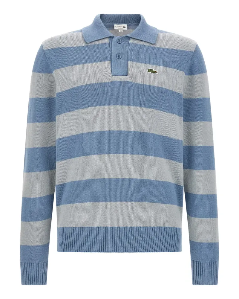 Lacoste Gestreiftes Poloshirt - Blau Blau