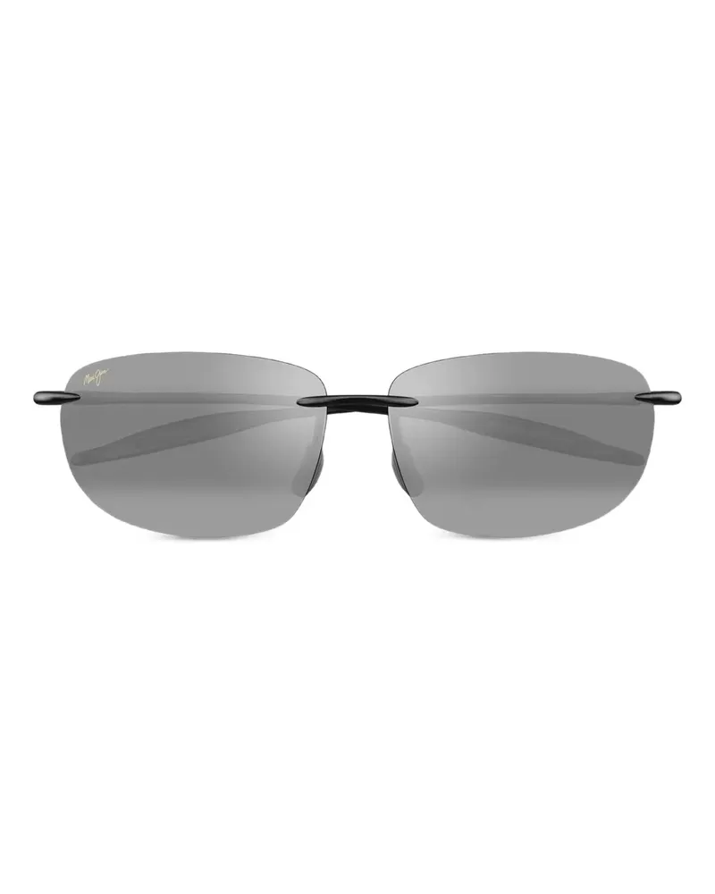 Maui Jim Rahmenlose Sonnenbrille mit eckigen Gläsern - Schwarz Schwarz