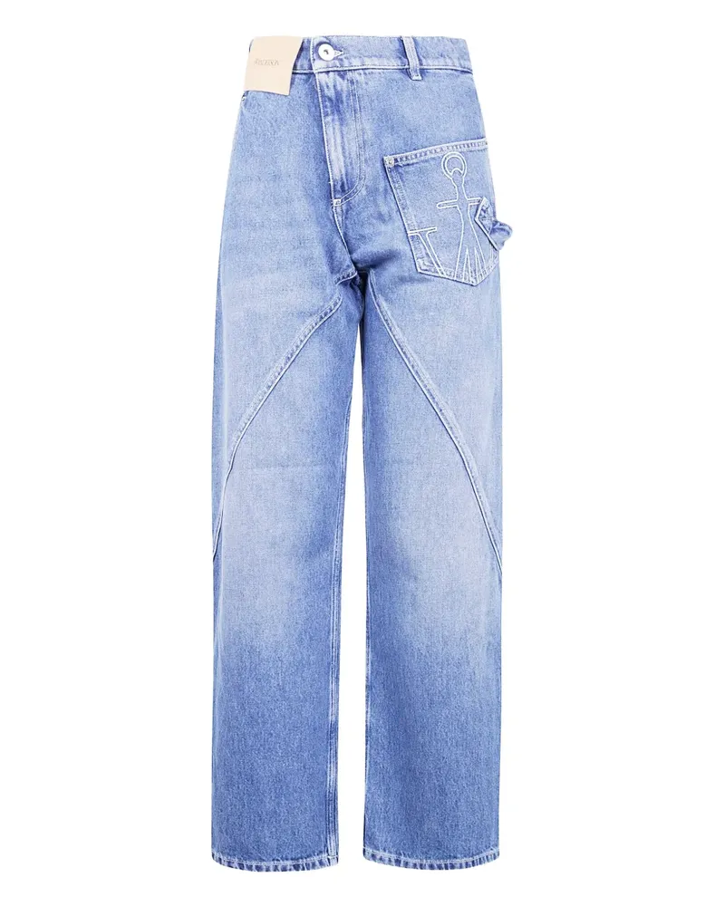 J.W.Anderson Jeans mit Ankerstickerei - Blau Blau